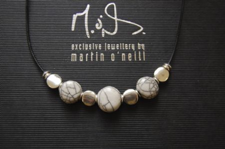 Classic Triple Raku Necklace